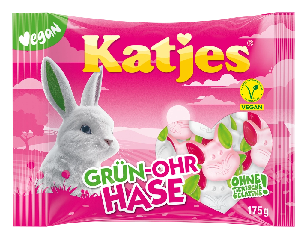 Zachte groen oor Paashaasschuimpjes 175 gram - Katja