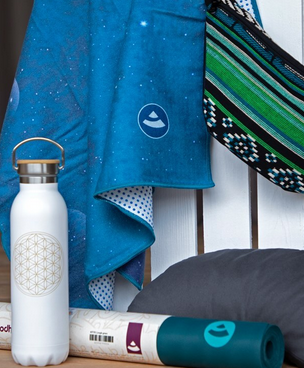 Bodhi Thermosfles "Flower of Life" Antraciet 600 ml - Bodynova
