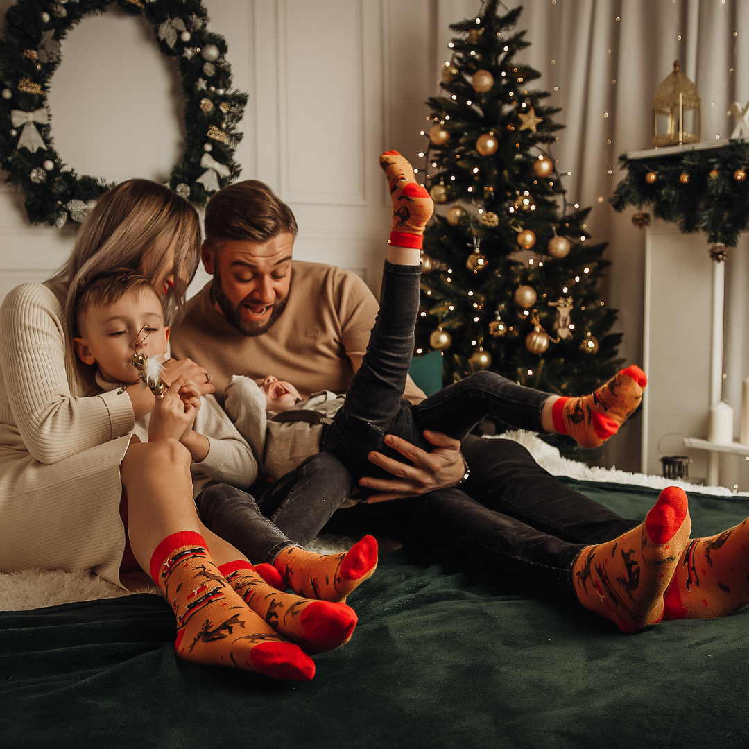 Christmas Reindeers Socks / Baby / Kids / Adult - Faves. Socks&Friends