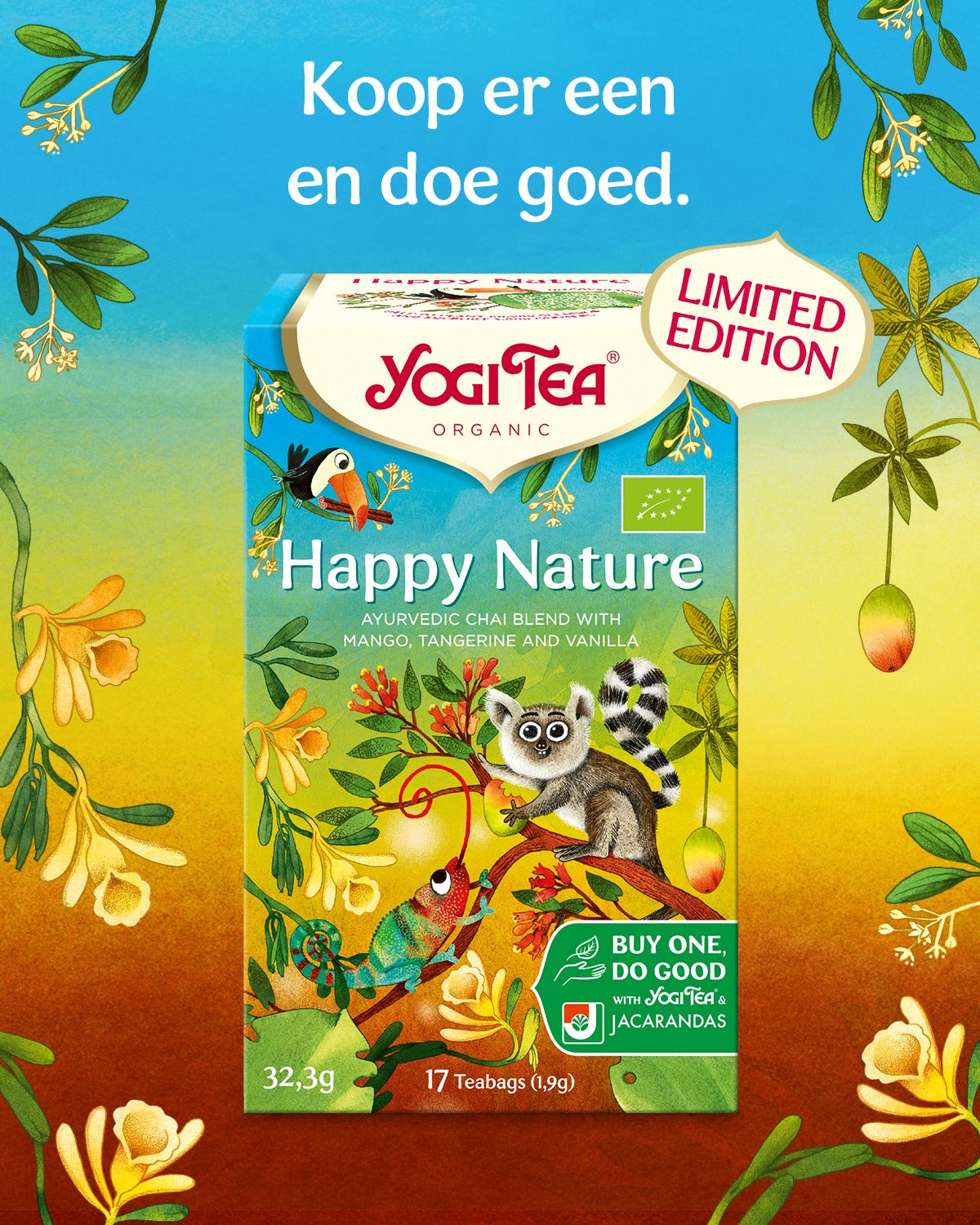 Happy Nature Tea Bio (steun herbebossing Madagascar) – Yogi Tea Organic