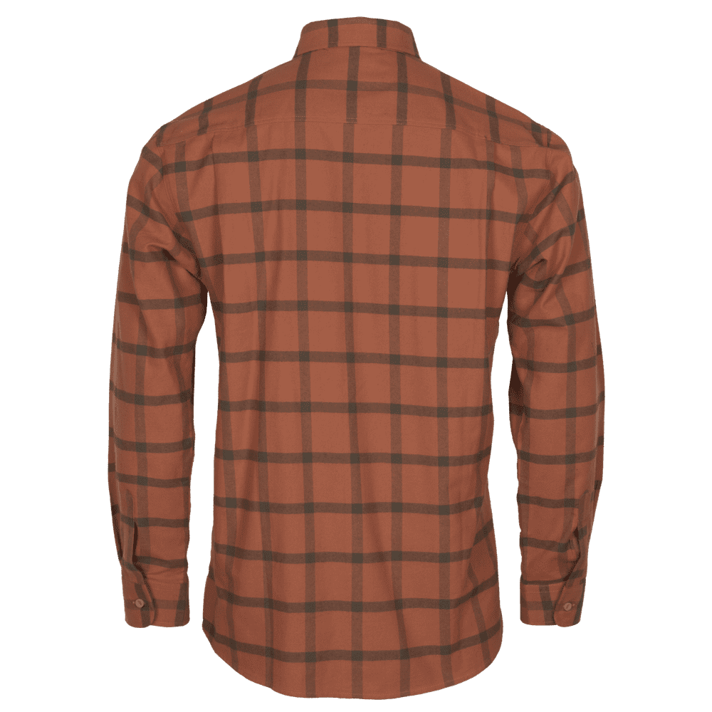 Blouse / Värnamo Flannel Shirt – Men - Terracotta - Pinewood
