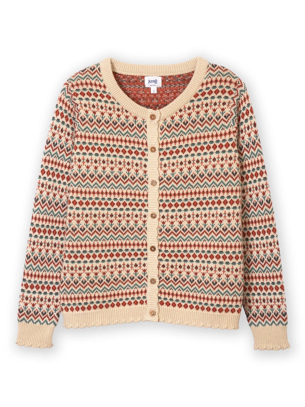 Kite Puncknowle gebreid damesvest Multi met Fair-Isle jacquarddessin