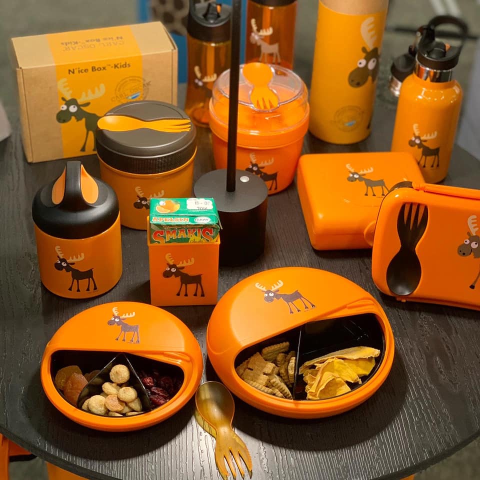 Kids SnackDISC™ Snacktrommel Moose Orange – Carl Oscar