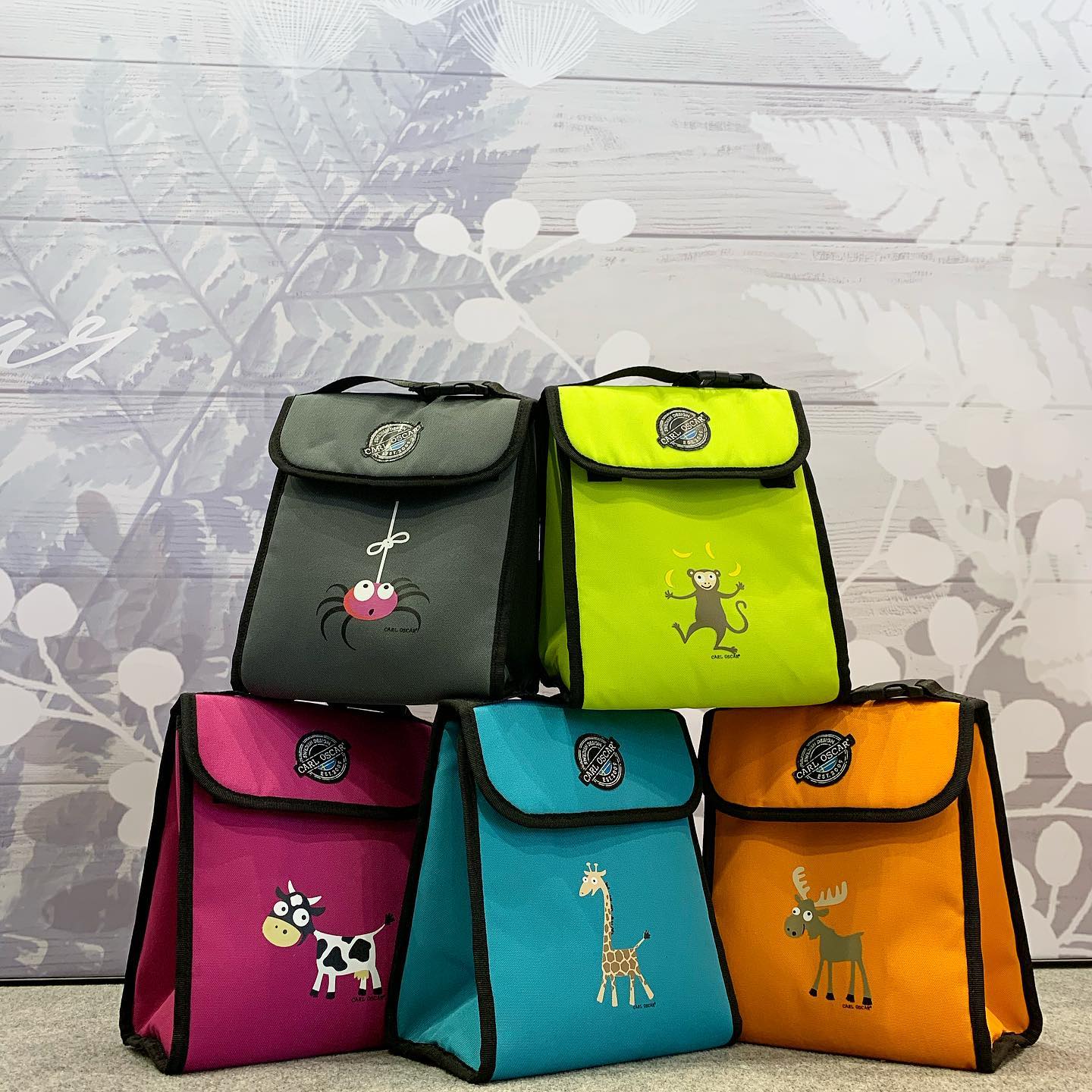 Kids Koeltas Pack n’ Snack™ Cooler Bag 5 L Giraffe Blue – Carl Oscar