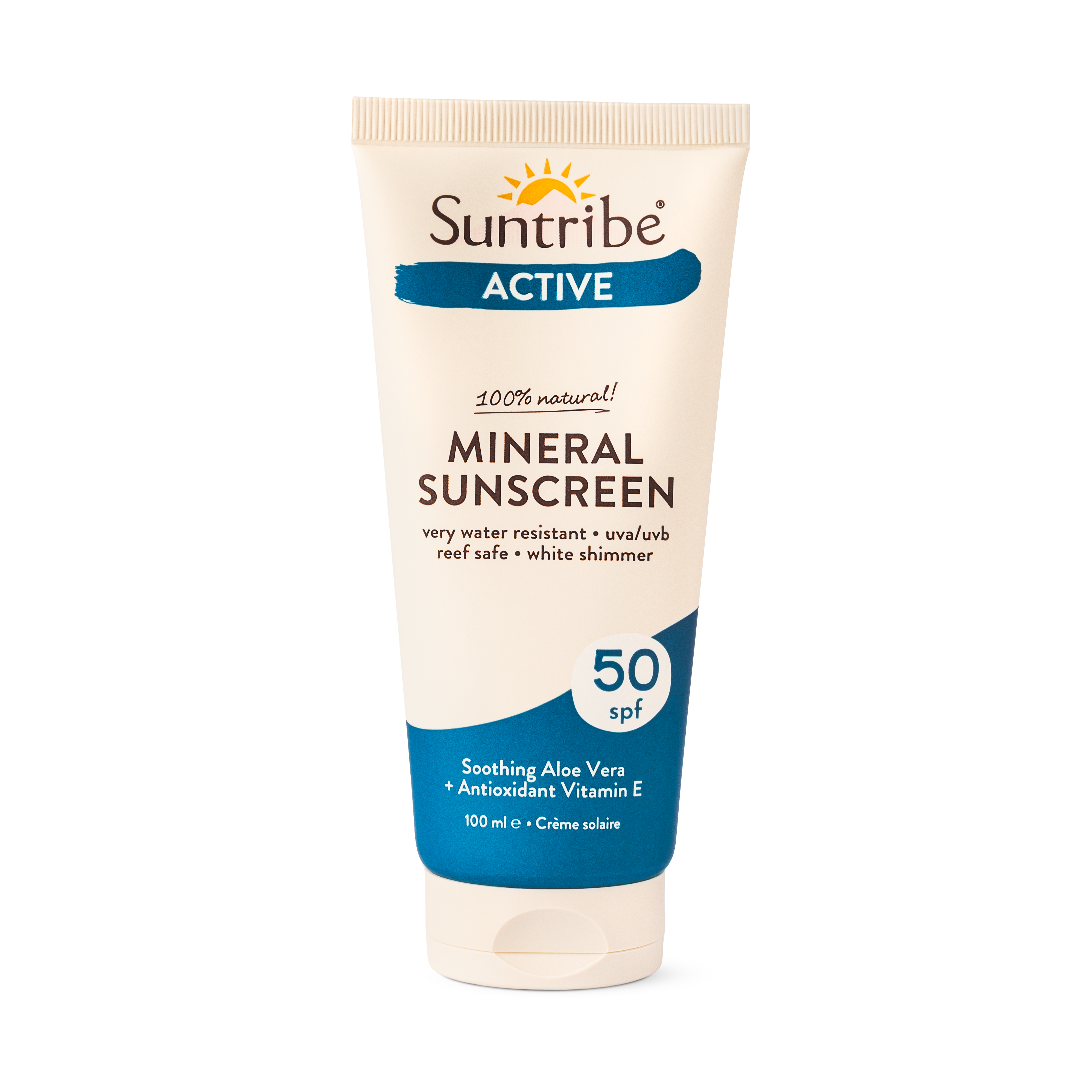 Zonnebrandcrème Mineral Sunscreen Water resistant SPF 50 (Vegan) – Suntribe Sweden