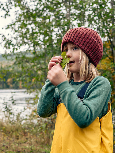 Muts / Beanie Rib Rust Red - Woolpower