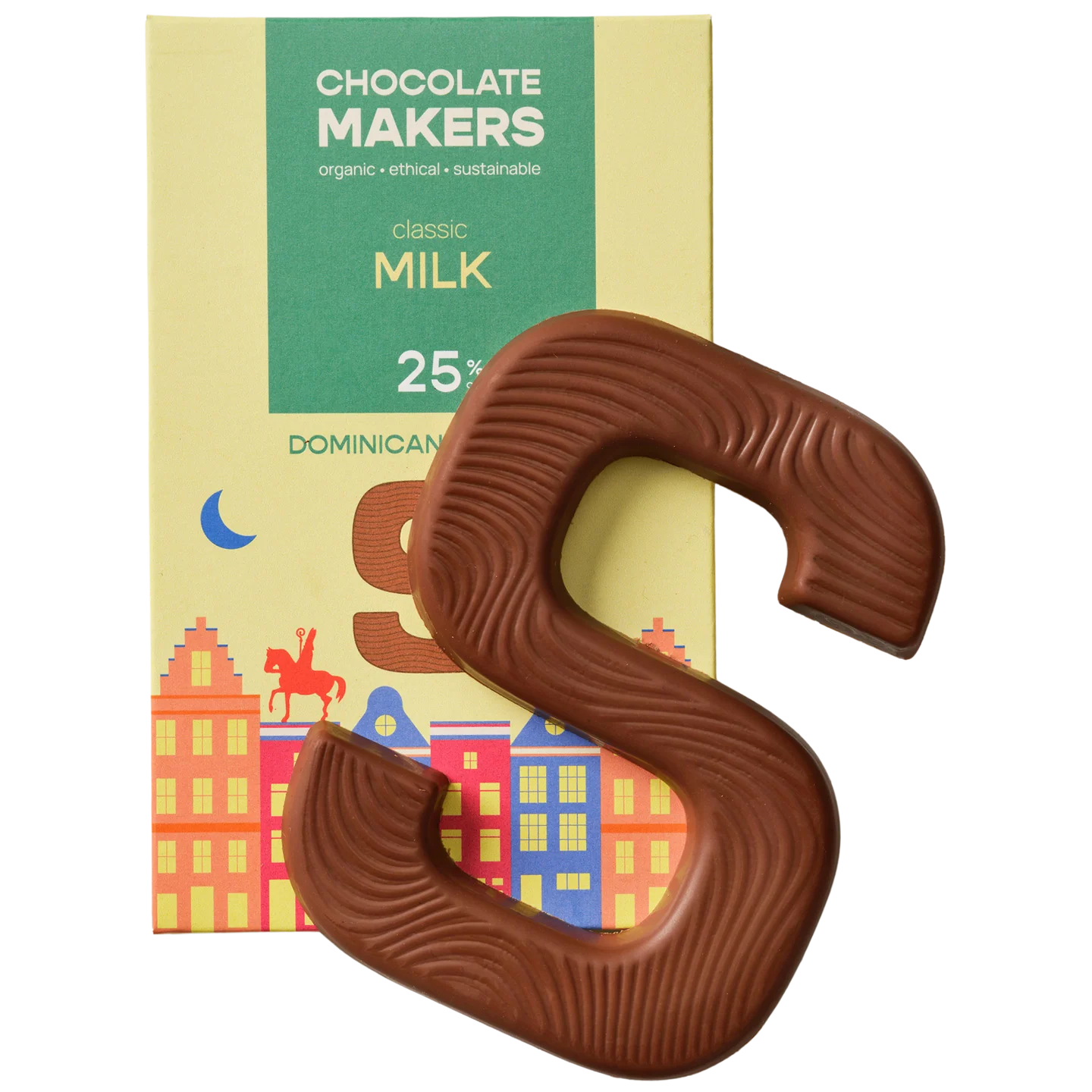 Sintletter Milk 25% Sint - Bio & Fairtrade - Chocolate Makers