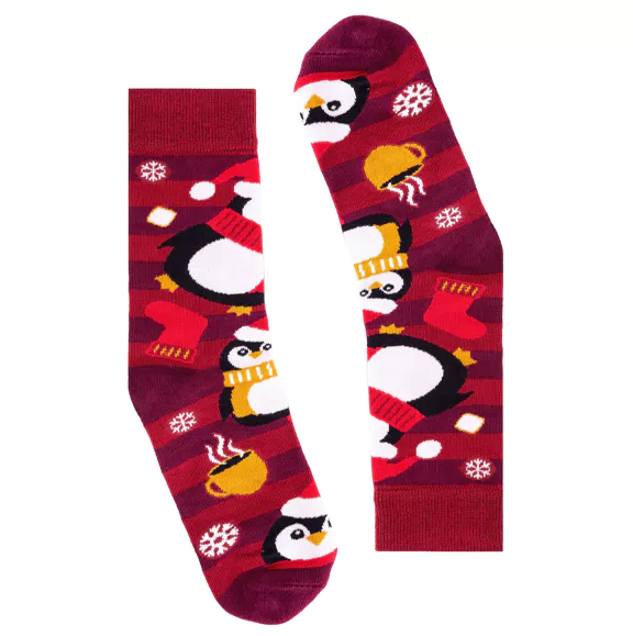 Christmas Penguins Socks / Baby / Kids / Adult - Faves. Socks&Friends