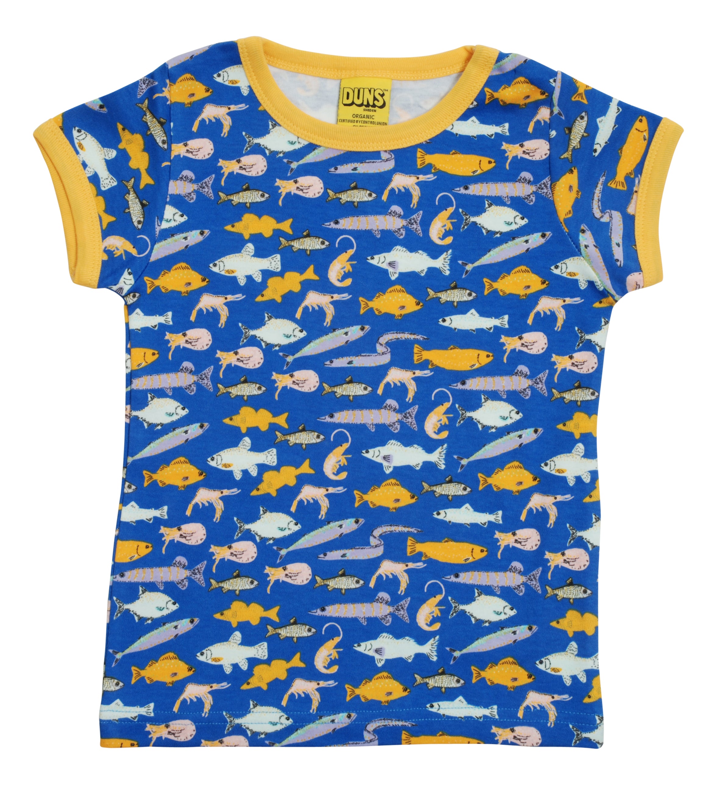 T-shirt / Short Sleeve Top Blue Fish - Duns Sweden