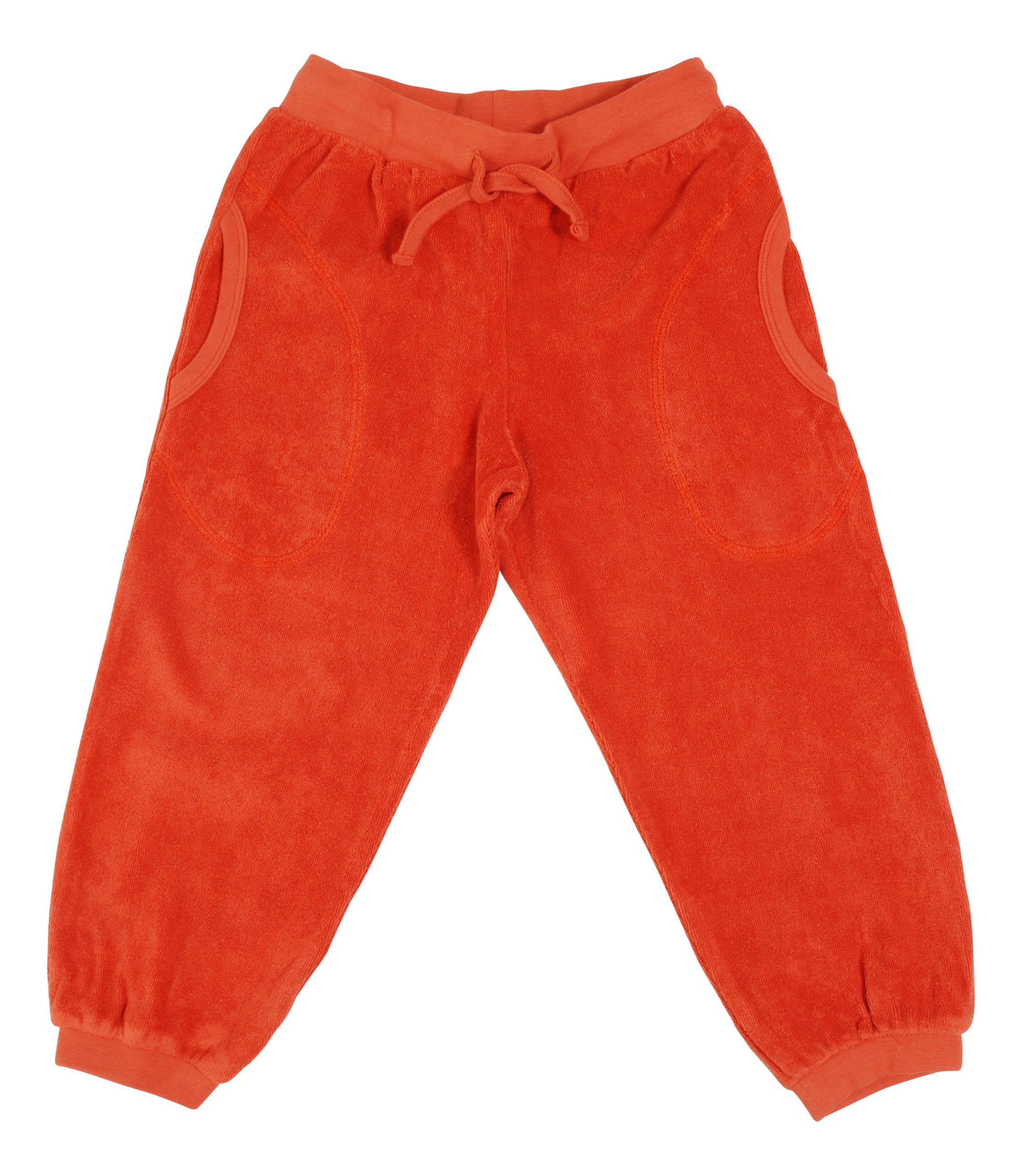 Kids Broek / Baggy Terry Trousers Orange Rust - Duns Sweden