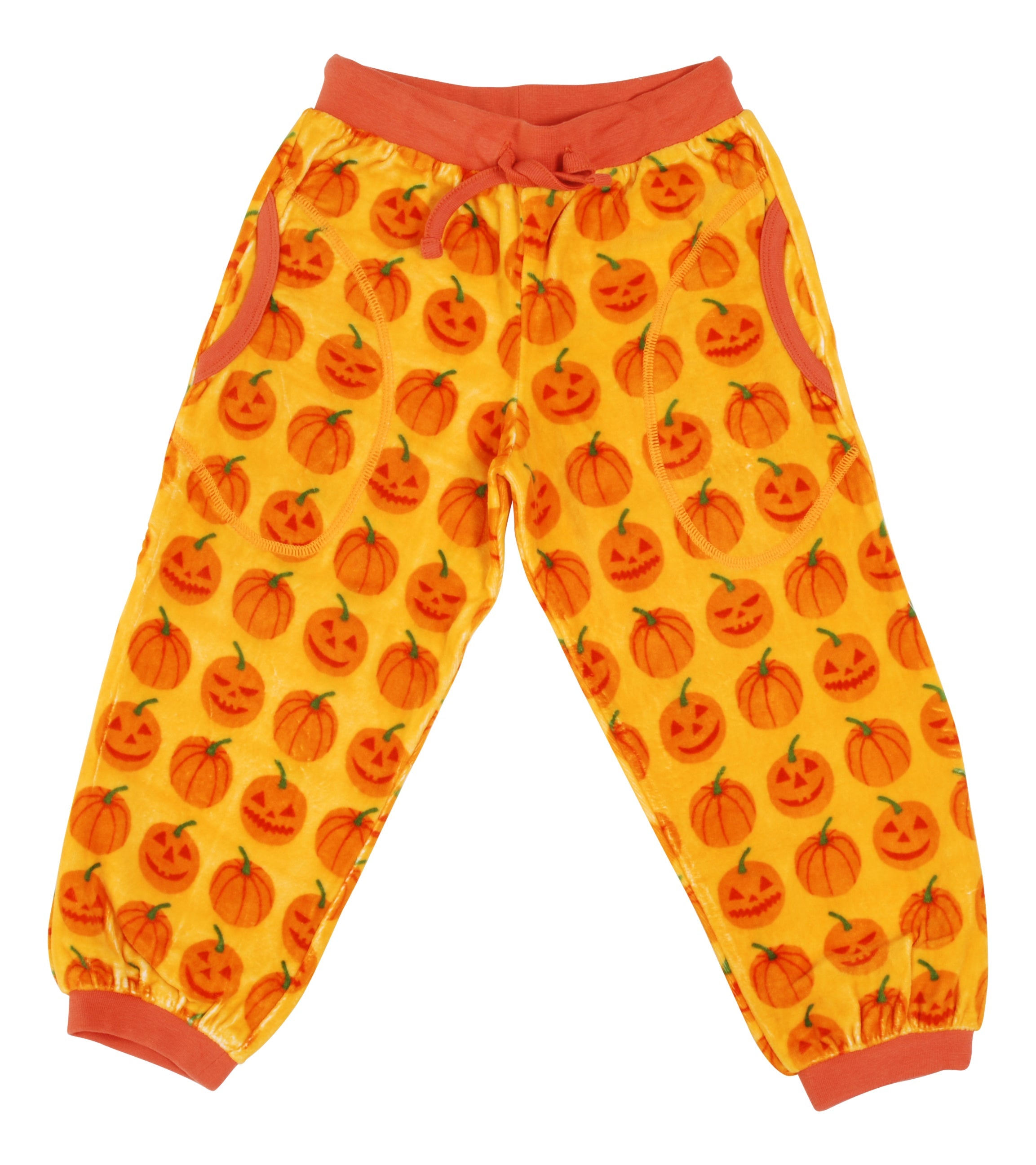 Kids Broek / Baggy Velour Trousers Pumpkin - Duns Sweden