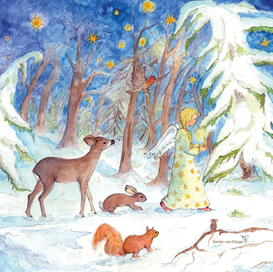 Toverplaat Winter Forest Silhouette  – Eentje van Margo
