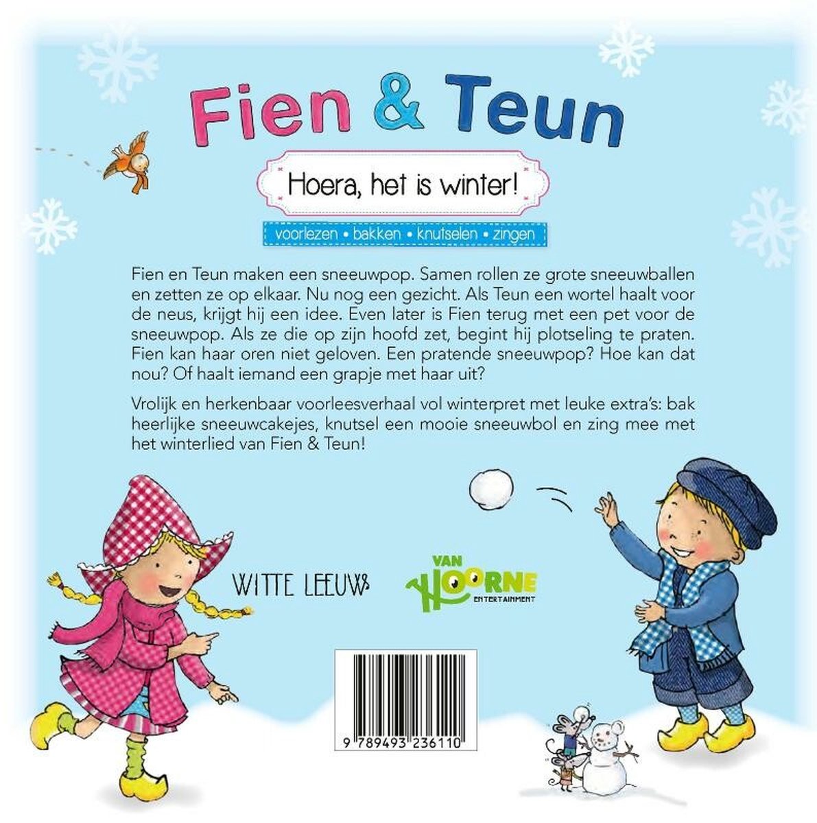 Fien & Teun - Hoera, het is winter! - voorlezen, bakken, knutselen, zingen