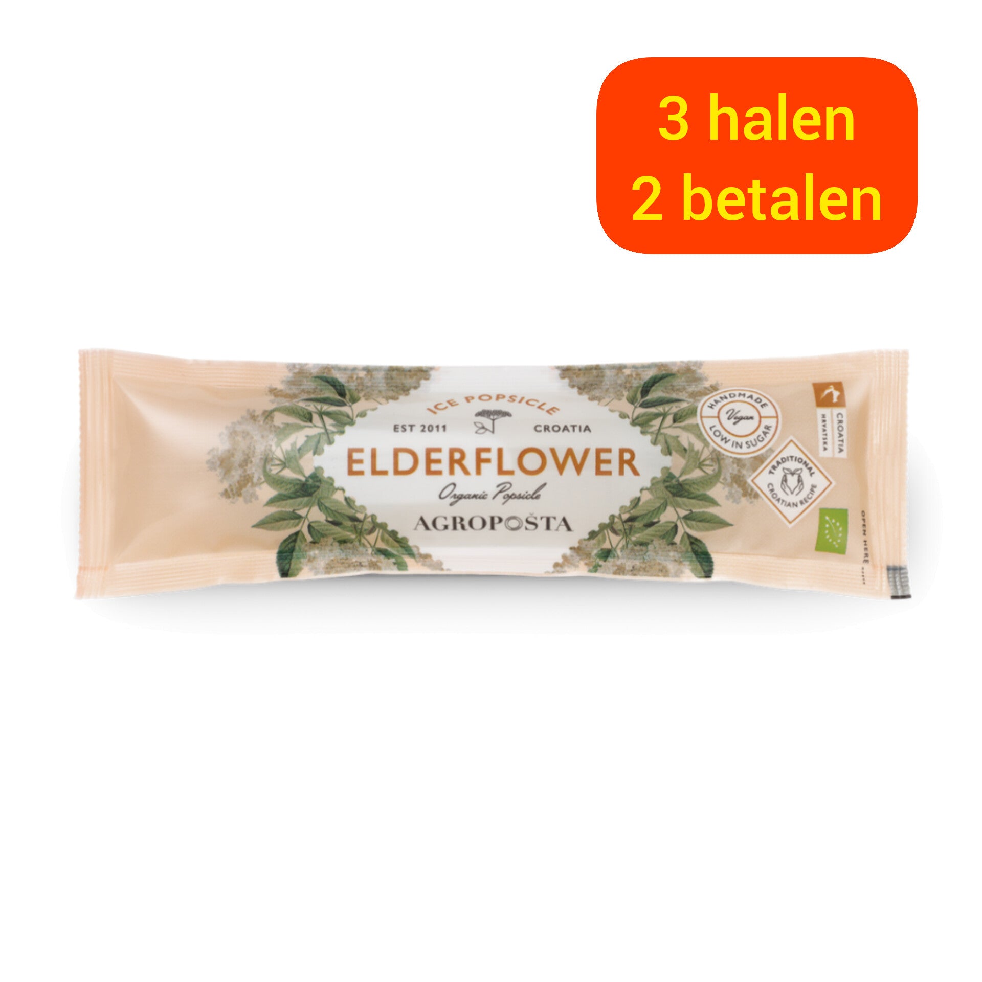 BIO Vlierbloesem IJslolly / Elderflower Ice Popsicle 50ml – Agropošta