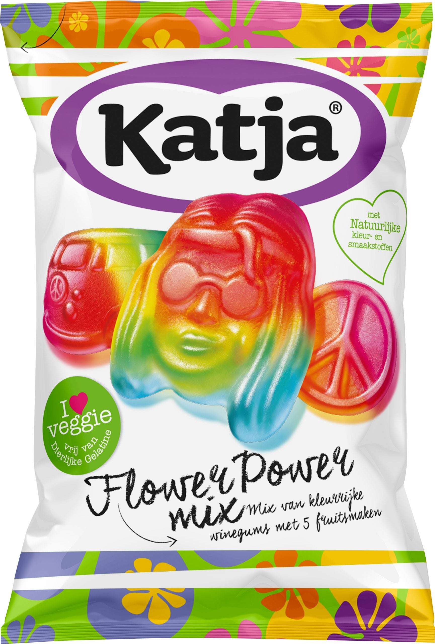 Flower Power Winegum Mix 250 gram (Vegan) - Katja