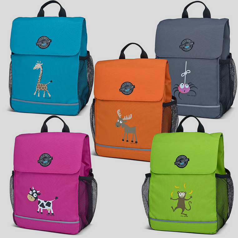 Kids Rugzak Pack n’ Snack™ Backpacks 8 L Spider Grey – Carl Oscar