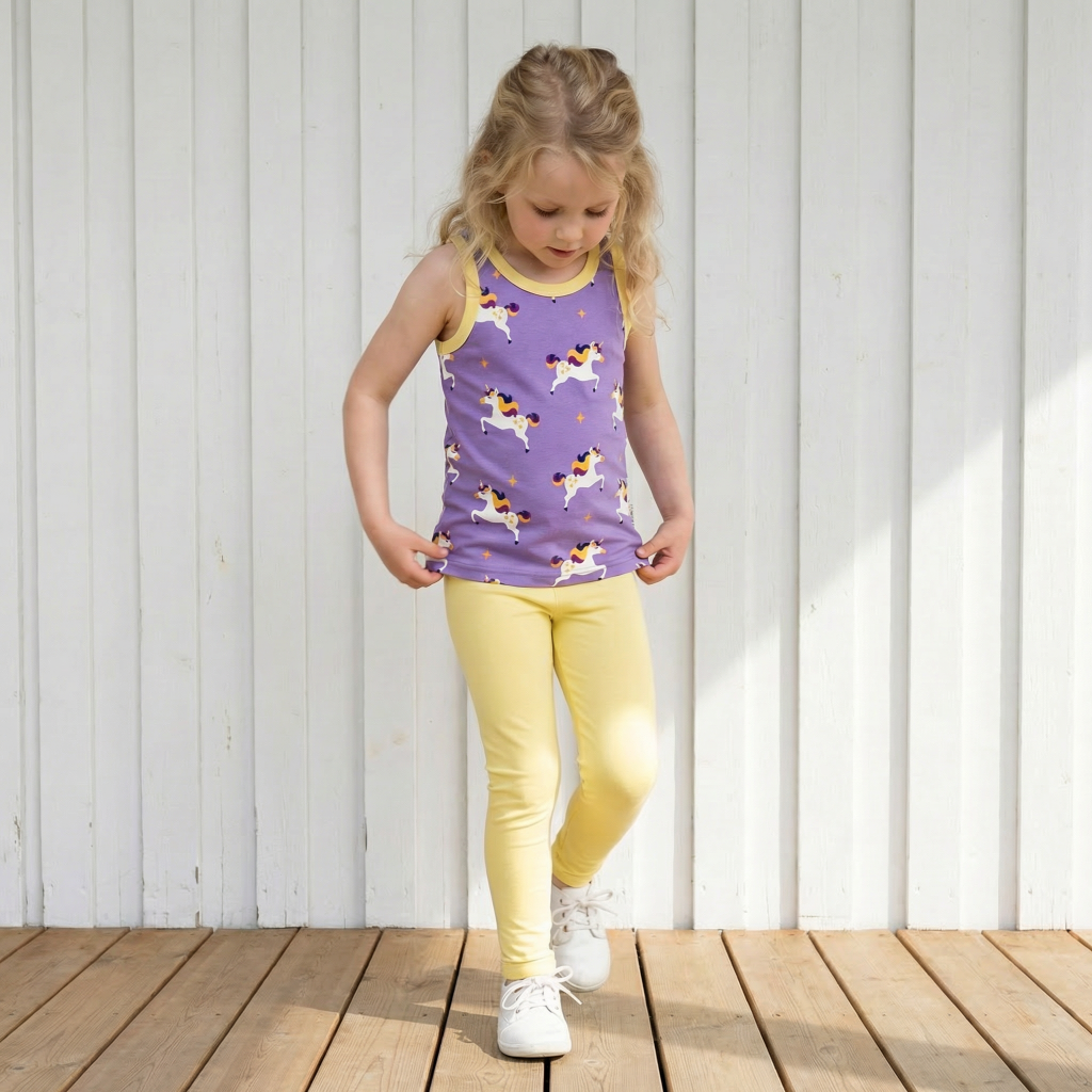 Leggings Solid Yellow - Maxomorra