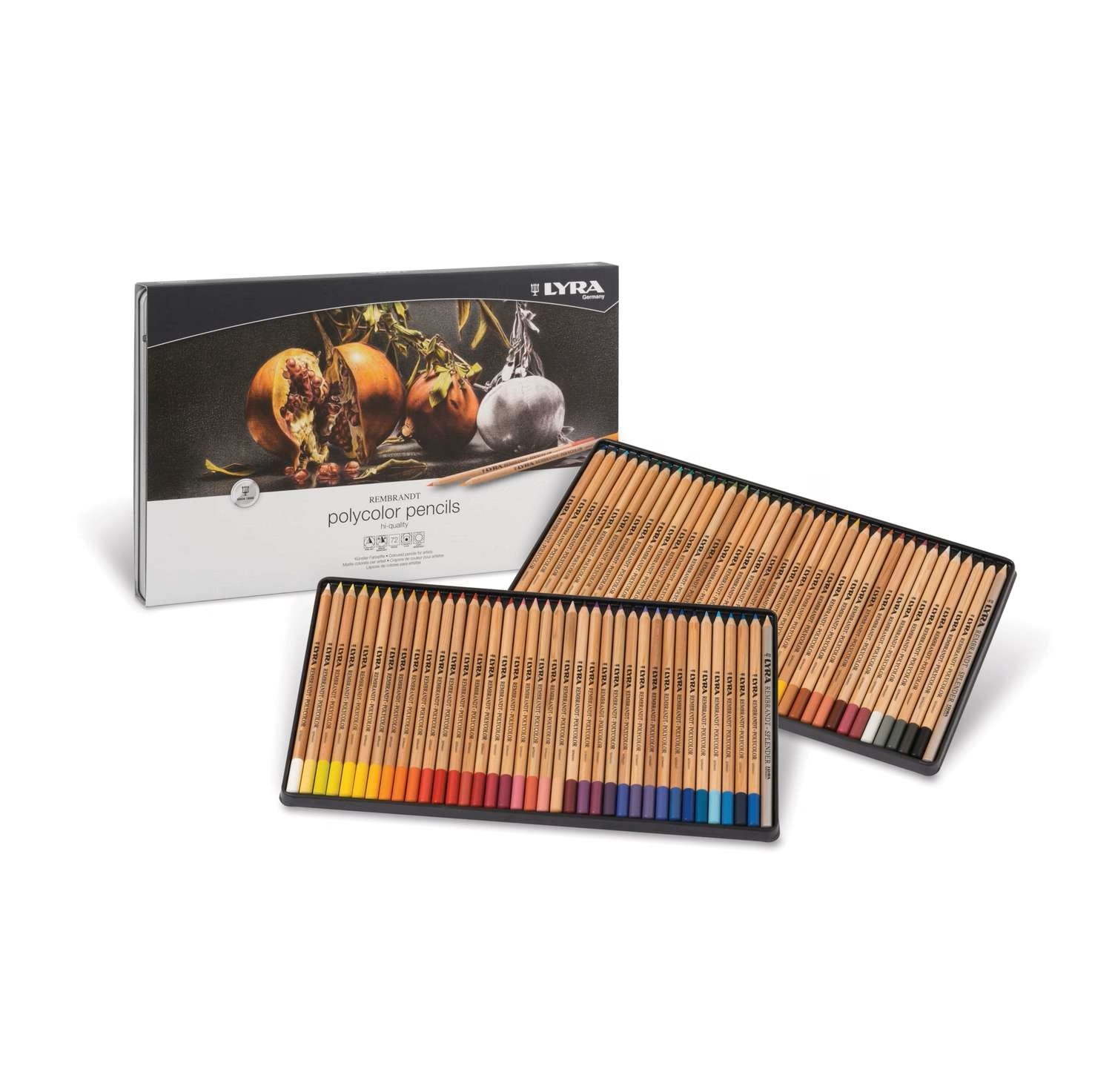 Rembrandt Polycolor Kleurpotloden 72 kl. in blik - Lyra