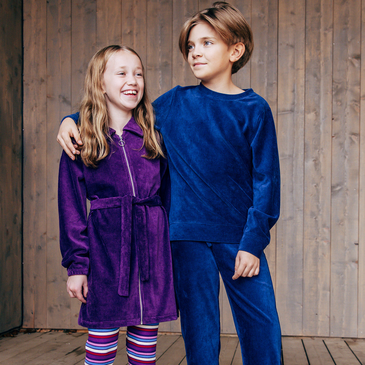 Broek / Trousers RIB VELOURS Cypress - Villervalla