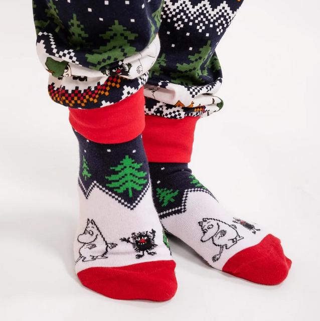 Sokken Kids & Adult Range Socks Blue – Moomin