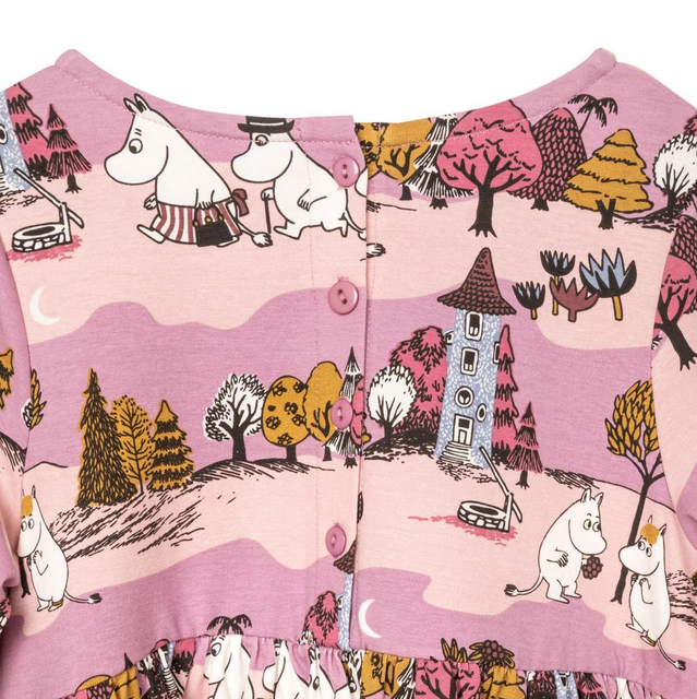 Jurk Moomin Valley Pocket Dress Lilac – Moomin