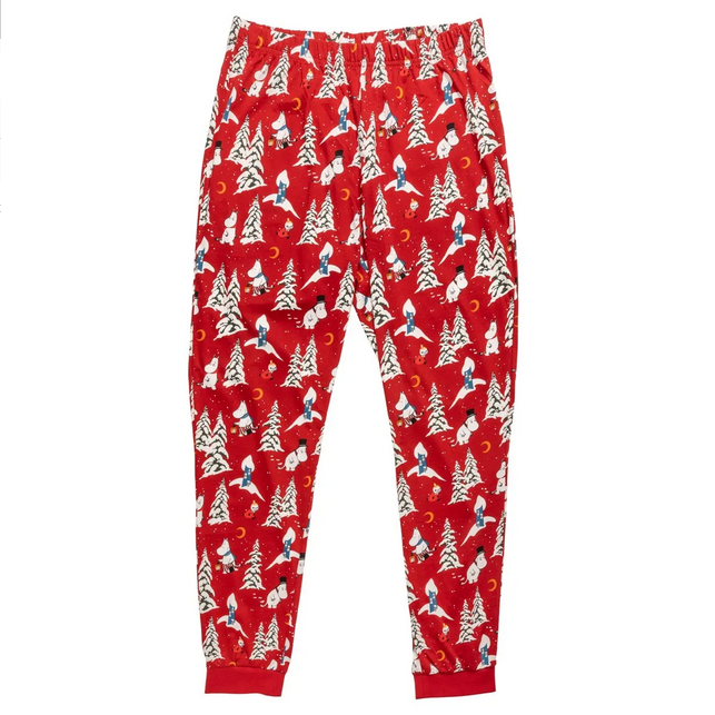 Winter Night Pyjamas Men's dark red – Moomin