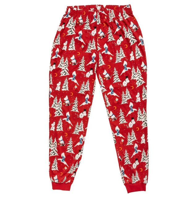 Winter Night Pyjamas Women's dark red – Moomin