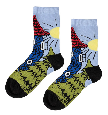 Sokken Kids & Adult Moominhouse Socks Blue – Moomin