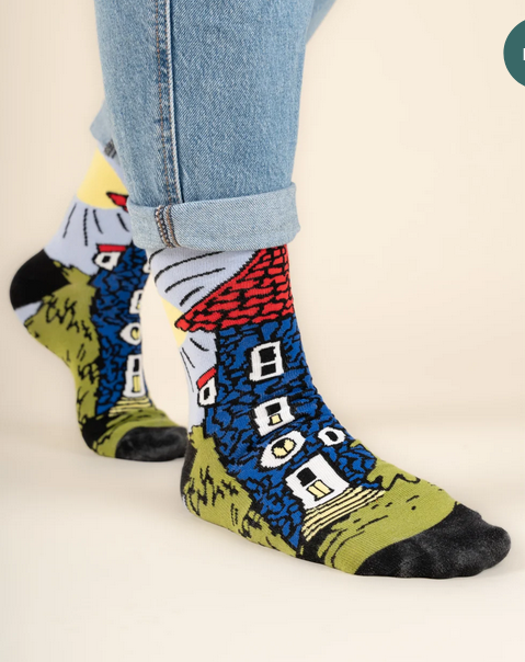 Sokken Kids & Adult Moominhouse Socks Blue – Moomin