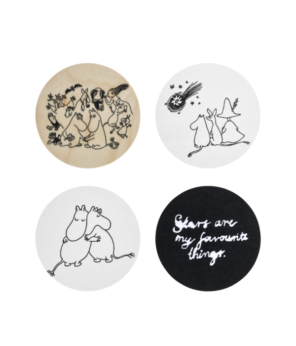 Moomin Coasters in a Tin - 80 Years - 4pcs – Muurla