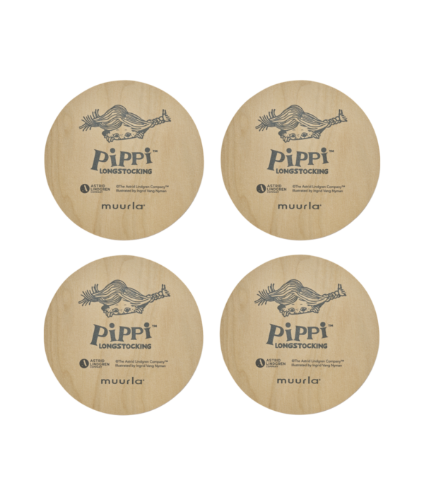 Pippi Langkous Coasters in a Tin - 4pcs – Muurla