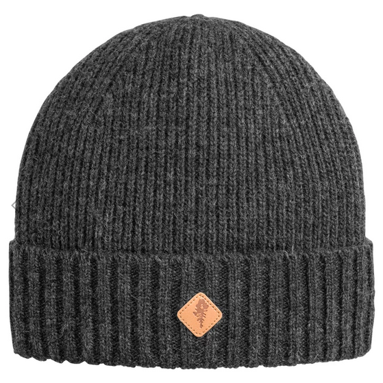Muts / Knitted Wool Hat with fleece lining - Grey - Pinewood