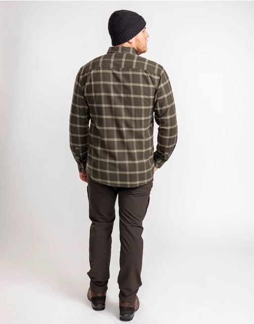 Blouse / Värnamo Flannel Shirt – Men - Terracotta - Pinewood