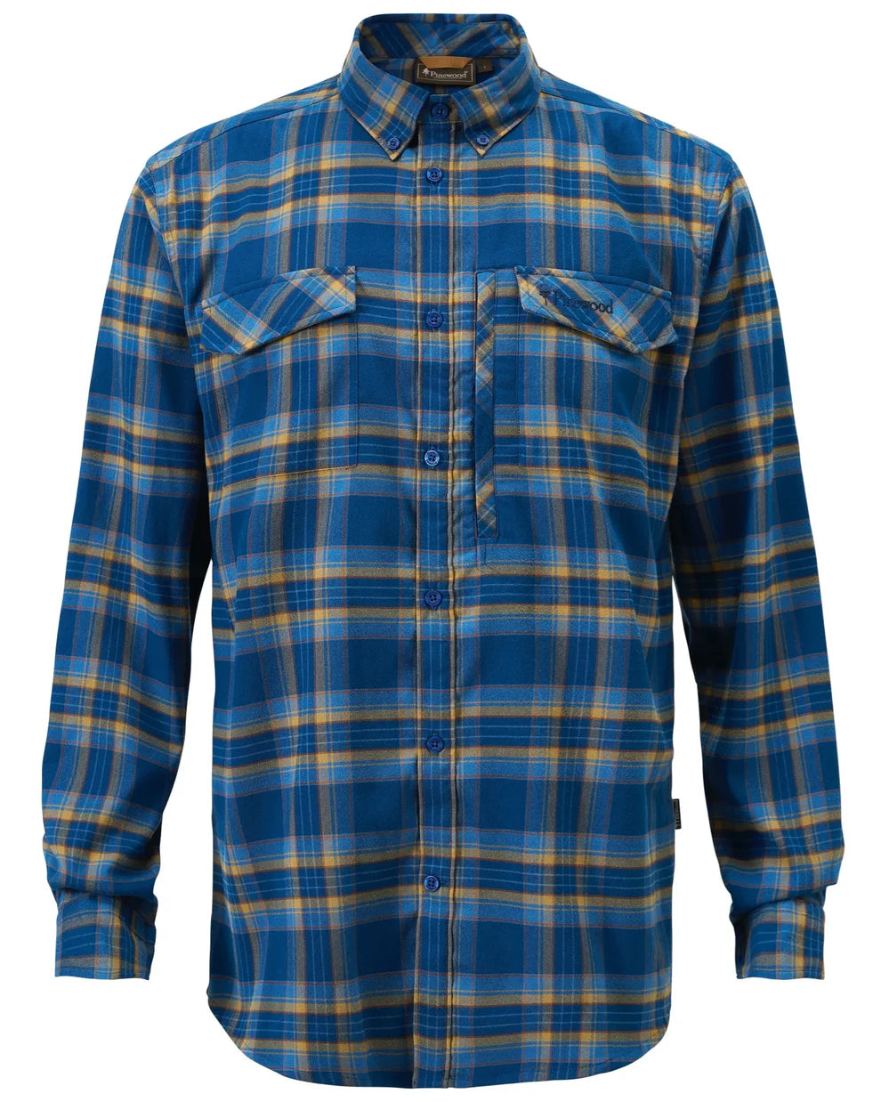 Abisko Hiking Flannel shirt - Men - D. Azur Blue - Pinewood