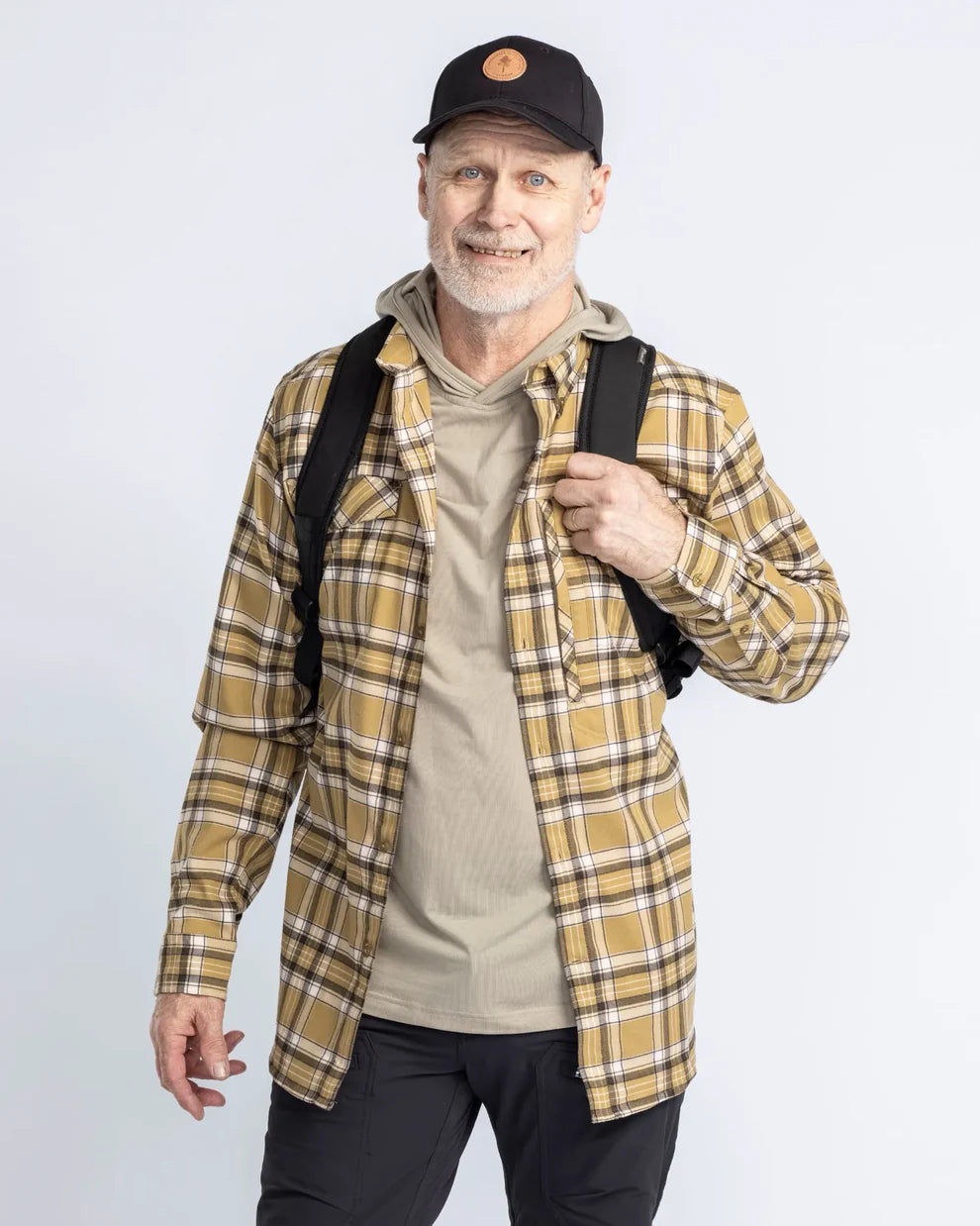 Abisko Hiking Flannel shirt - Men - Golden Hay - Pinewood