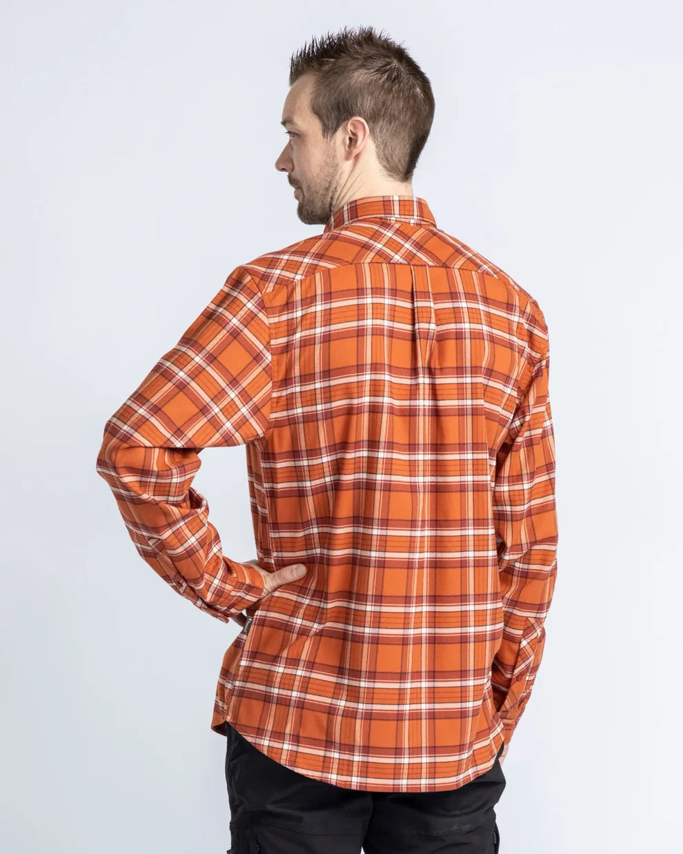 Abisko Hiking Flannel shirt - Men - Burned Orange - Pinewood