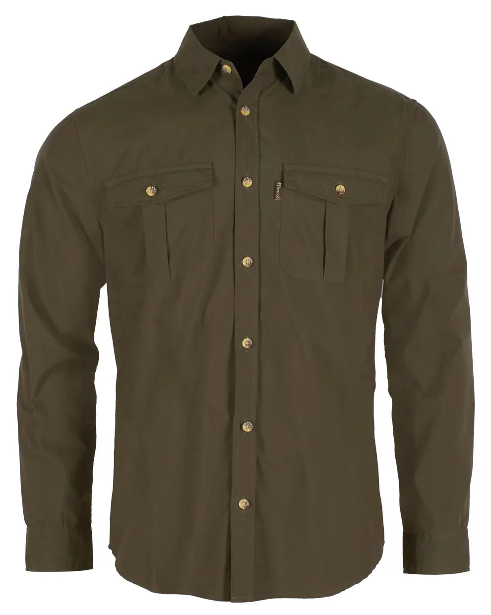 Safari L/S Shirt - Men - Moss Green - Pinewood