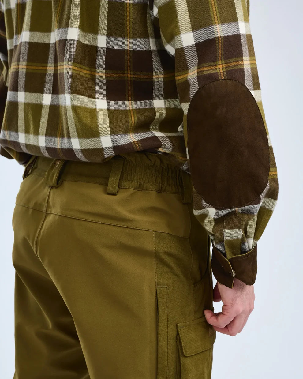 Douglas shirt - Men - Olive Green White - Pinewood