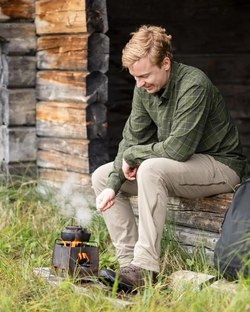 Abisko Trekking Shirt - Men - Moss Green - Pinewood