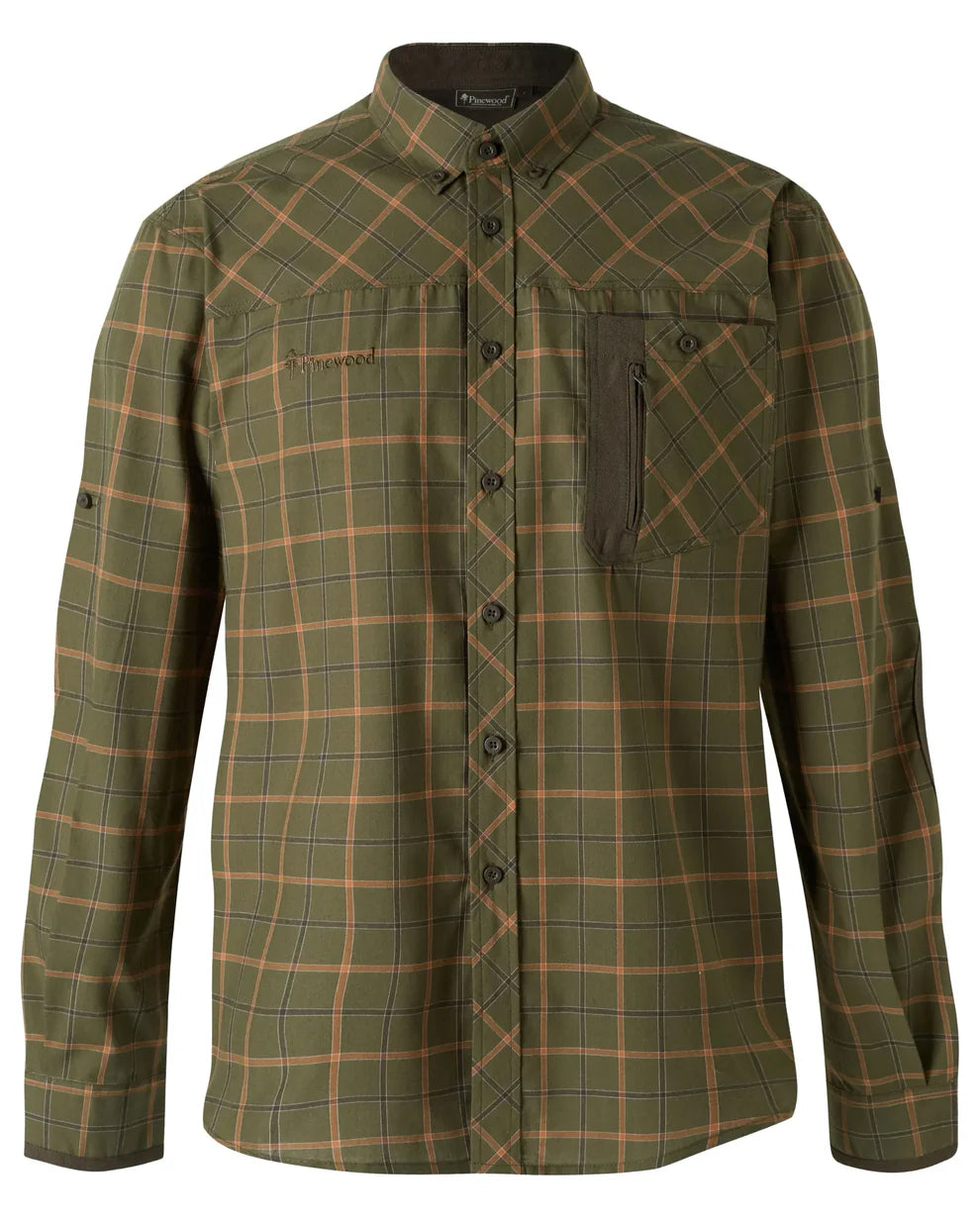 Värnamo shirt - Men - D. Green Mel - Pinewood