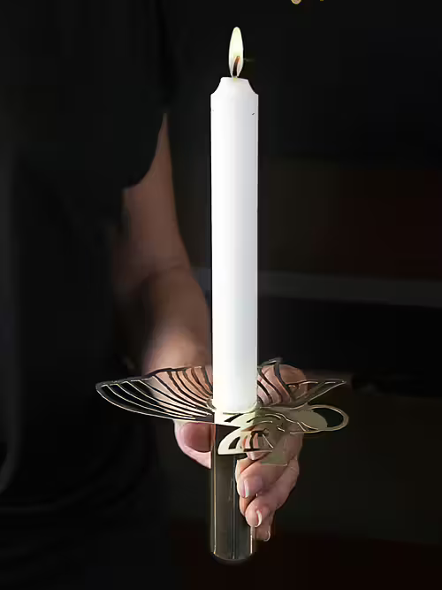Large Candleholder Flying Angel - Pluto Produkter