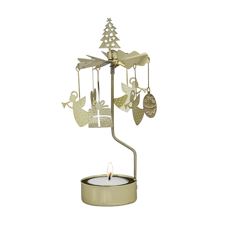 Rotary candle holder X-MAS Gold - Pluto Produkter