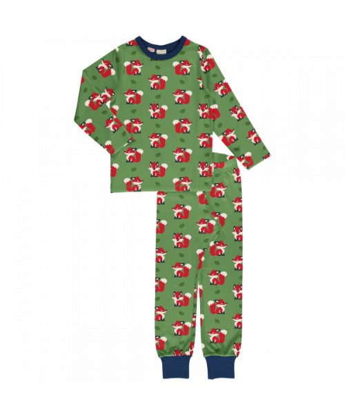 Kids Pyjama Set LS Fox - Maxomorra