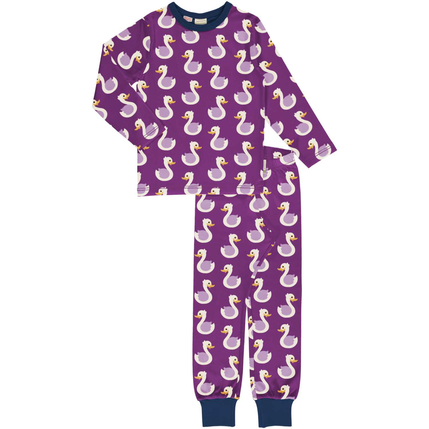 Pyjama Set LS Swan - Maxomorra