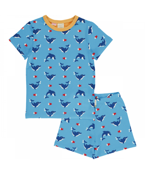 Pyjama Set SS Dolphin - Maxomorra