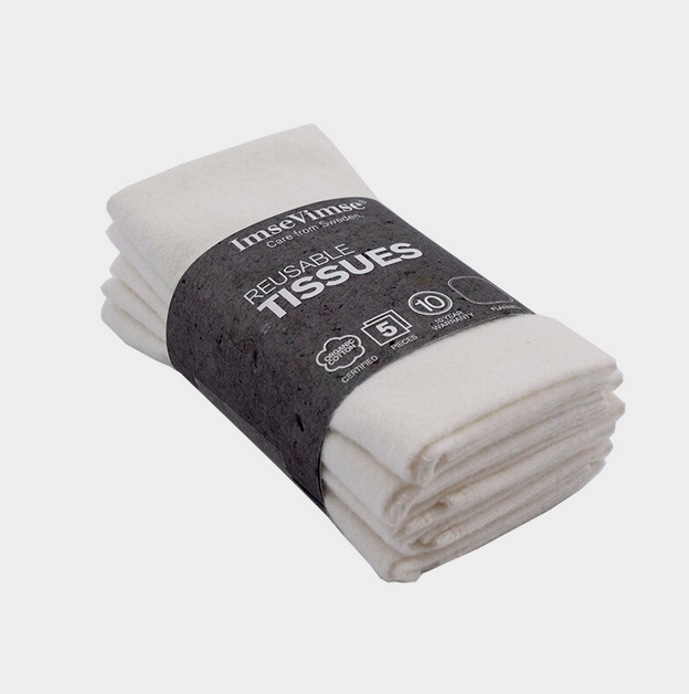 Wasbare zakdoeken 5 st. naturel – ImseVimse