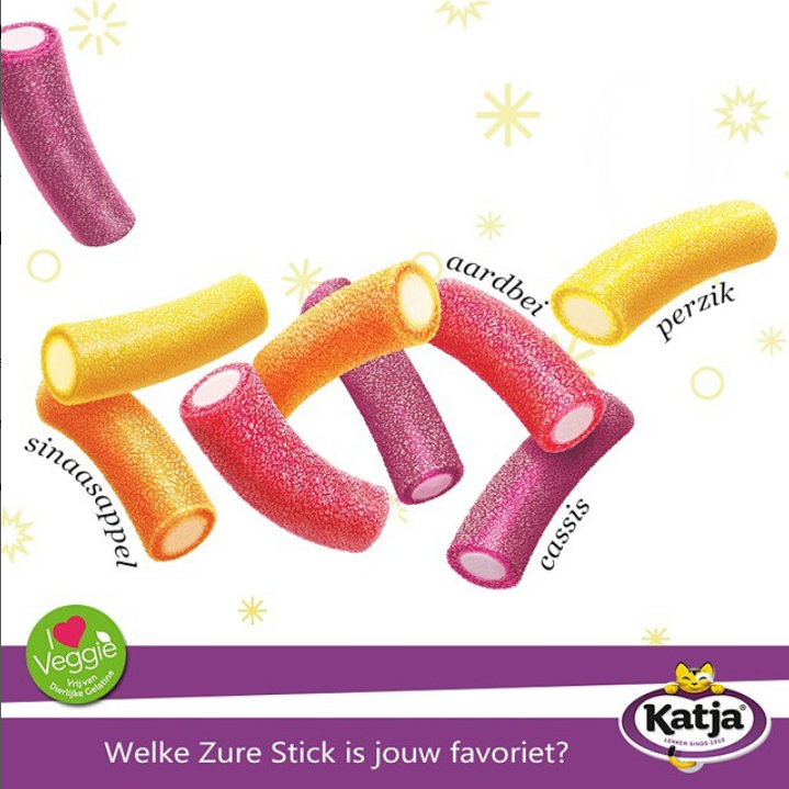 Zure Sticks Mix 250 gram (Vegan) - Katja