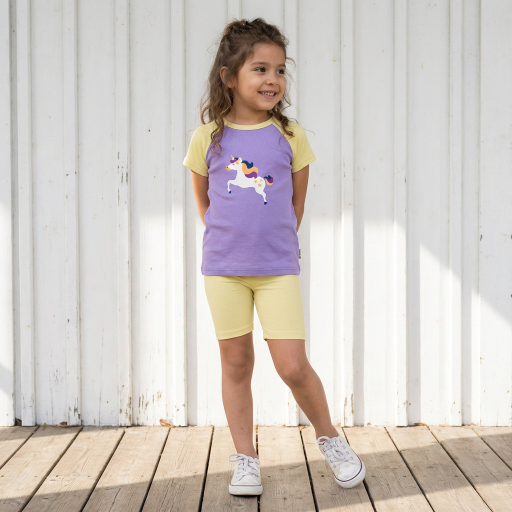 Korte Broek / Shorts Cycling Solid Yellow - Maxomorra