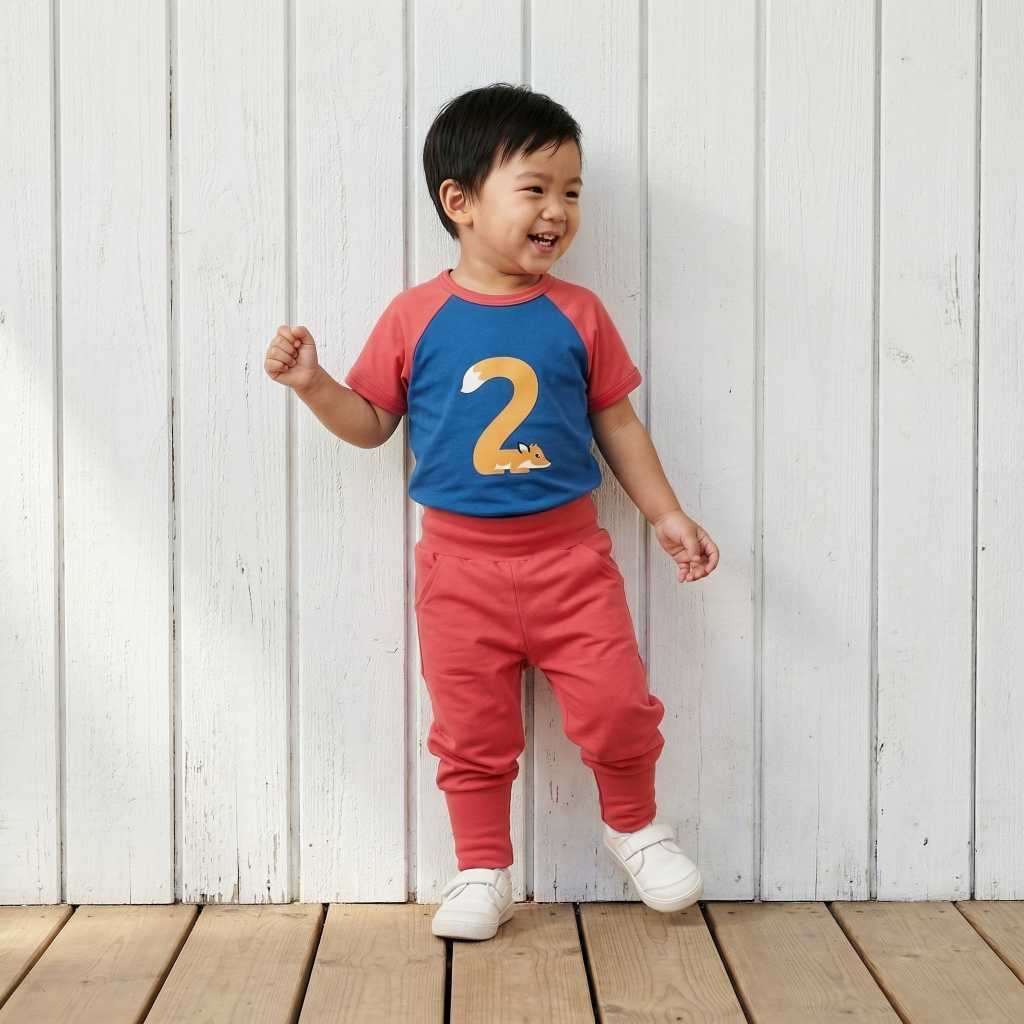 T-shirt / Top SS Raglan Age B02 - Maxomorra