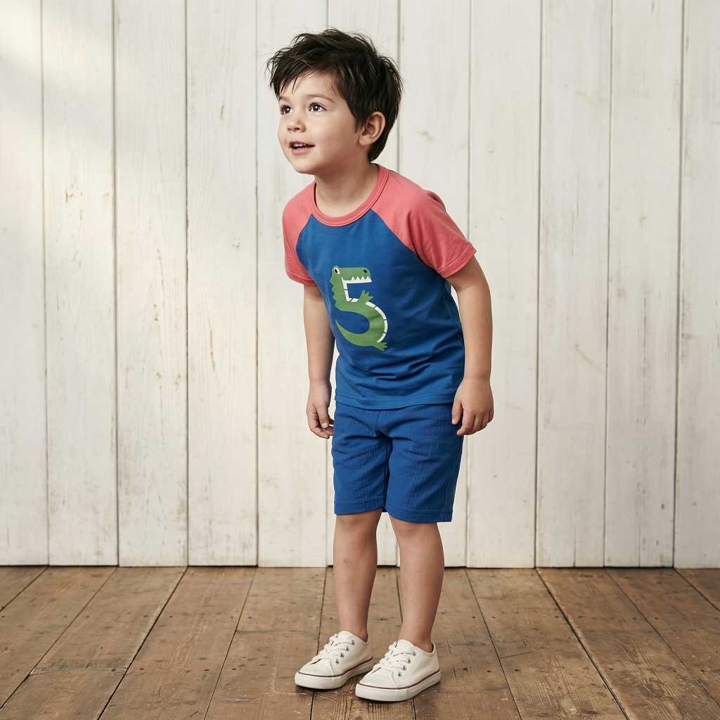 T-shirt / Top SS Raglan Age B05 - Maxomorra